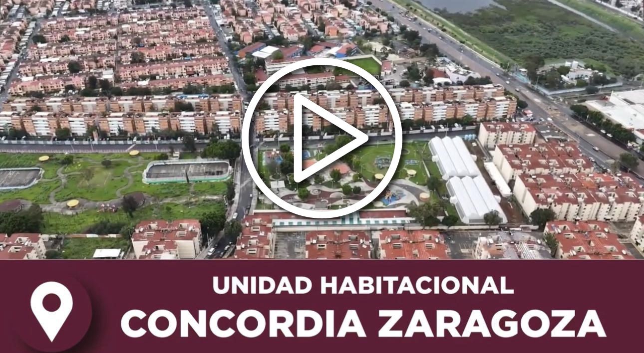 Le cumplimos a la alcaldía Iztapalapa con 1340 viviendas en la Unidad Concordia Zaragoza